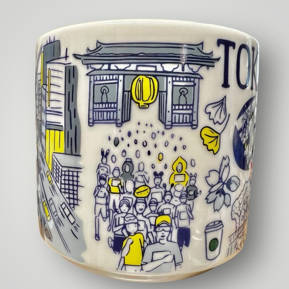 Starbucks Coffee TOKYO Been There Series 14oz Blue Mug Japan Coffee New - Picture 8 of 14